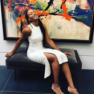 One of a kind statement dress.  Perfect for any special occasion.